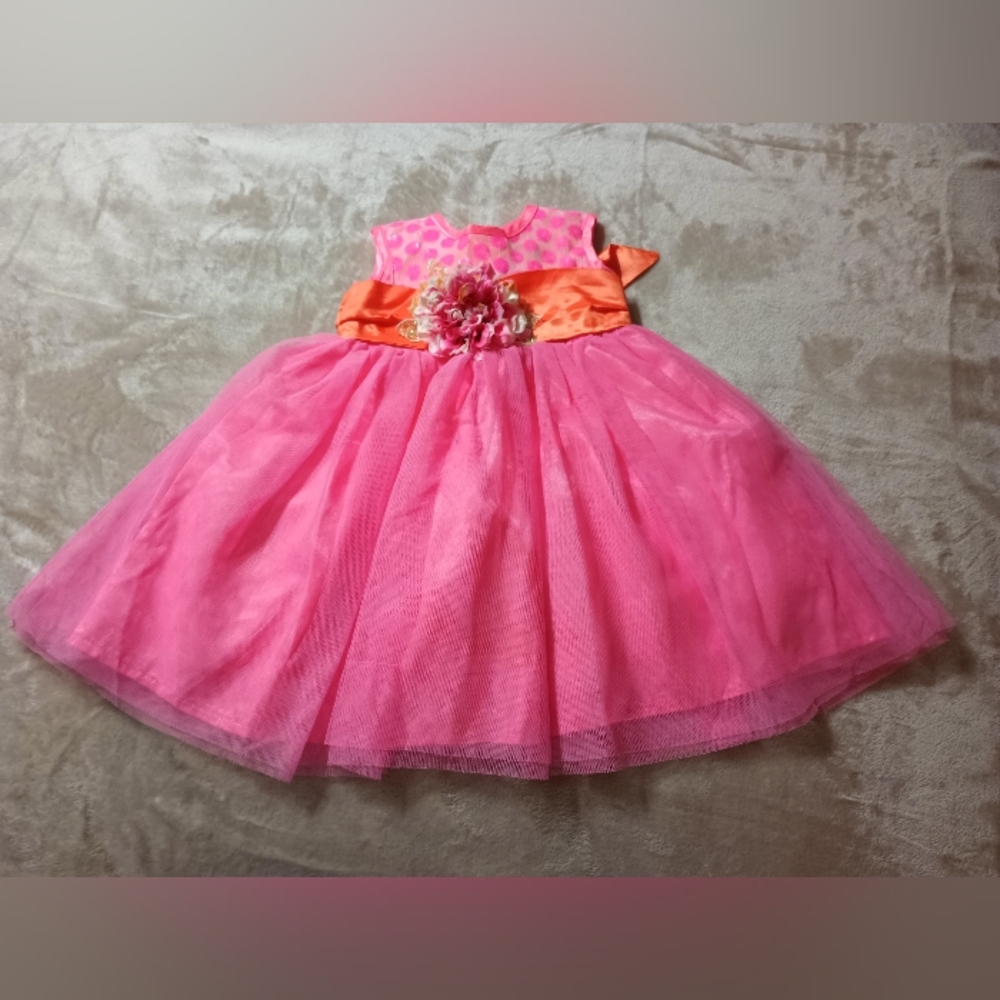 Purrfect Brand Boujee Pink Dress Size 24 Months